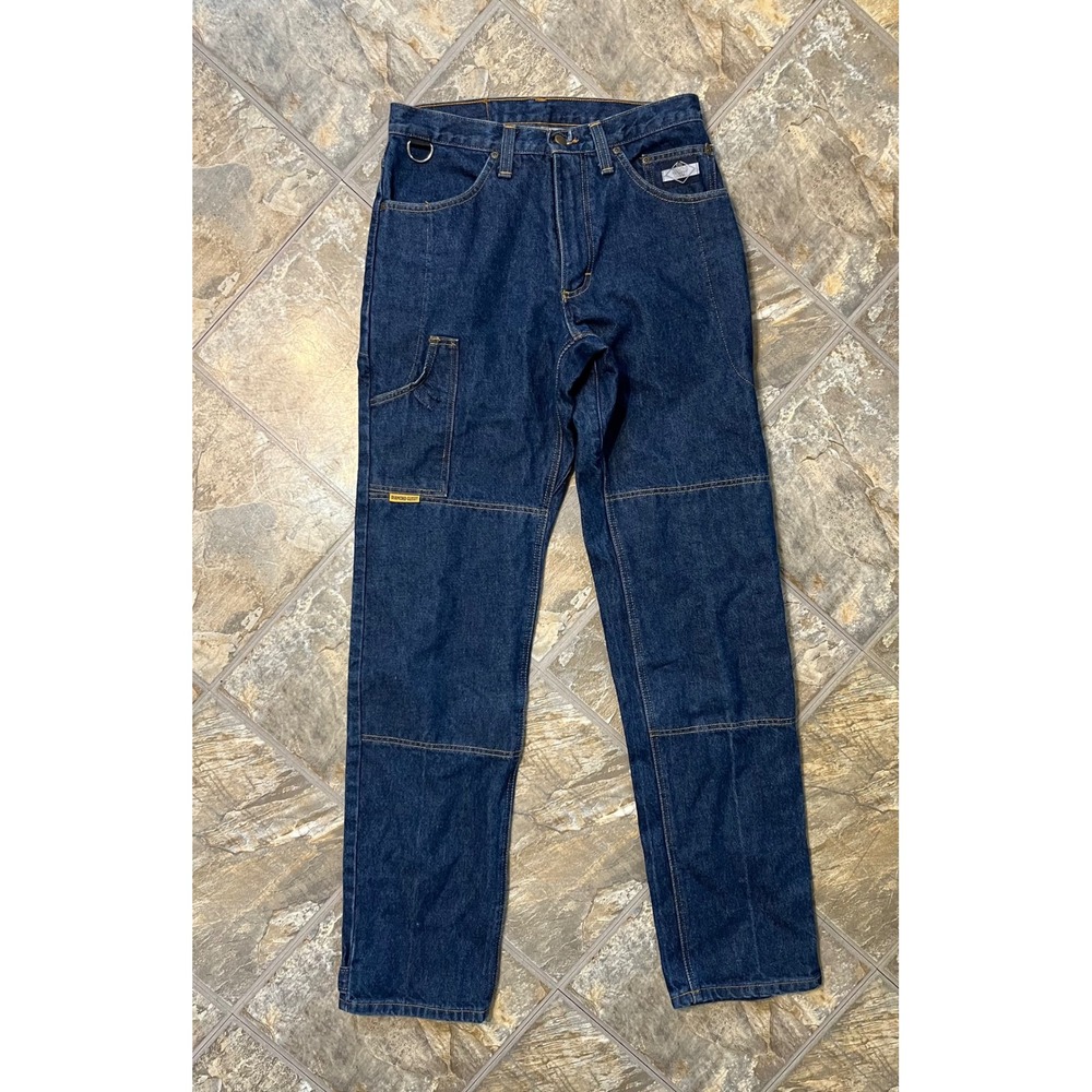 Diamond Gusset Motorcycle Jeans Men 32x36 Blue Kevlar Lined USA Made